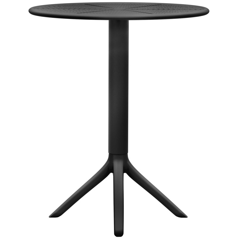 Ensemble de mobilier de jardin Torin avec 2 chaises noir