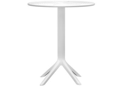 Ensemble de mobilier de jardin Torin avec 2 chaises blanc
