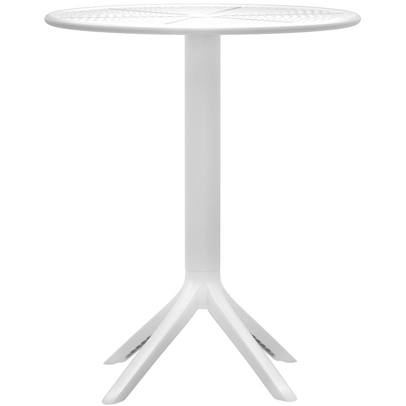 Ensemble de mobilier de jardin Torin avec 2 chaises blanc