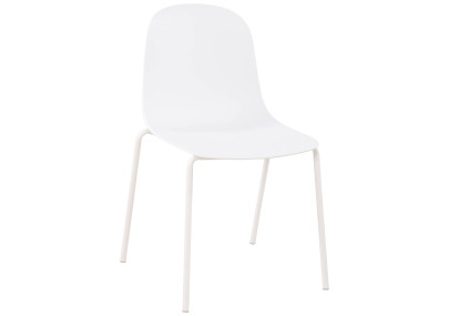 Ensemble de mobilier de jardin Torin avec 2 chaises blanc