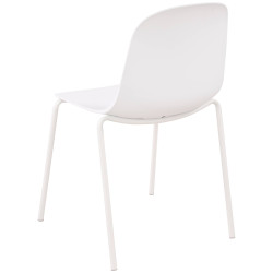 Ensemble de mobilier de jardin Torin avec 2 chaises blanc