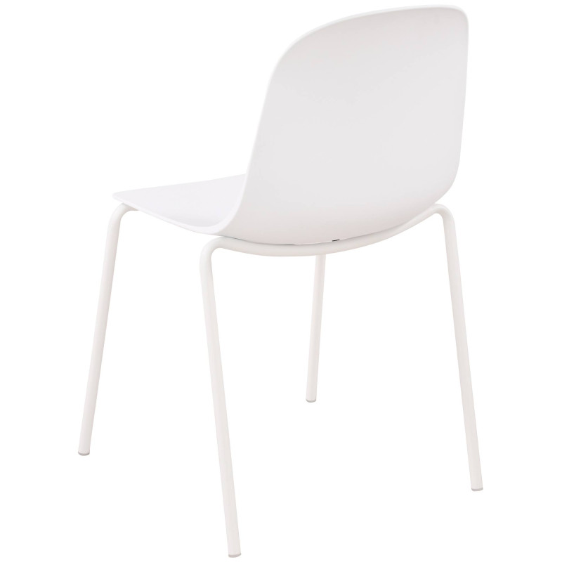 Ensemble de mobilier de jardin Torin avec 2 chaises blanc