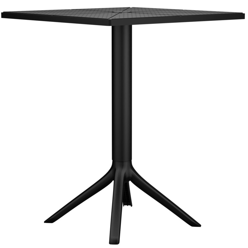 Ensemble de mobilier de jardin Norva avec 2 chaises noir
