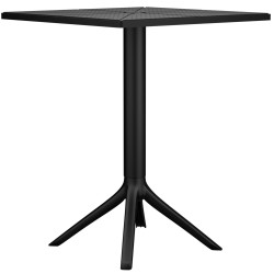 Ensemble de mobilier de jardin Nerra avec 2 chaises noir