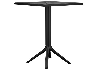 Ensemble de mobilier de jardin Nerra avec 4 chaises noir
