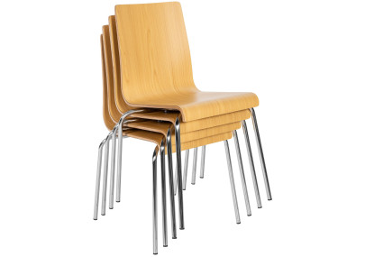 Ensemble de 4 chaises visiteurs Gahanna nature