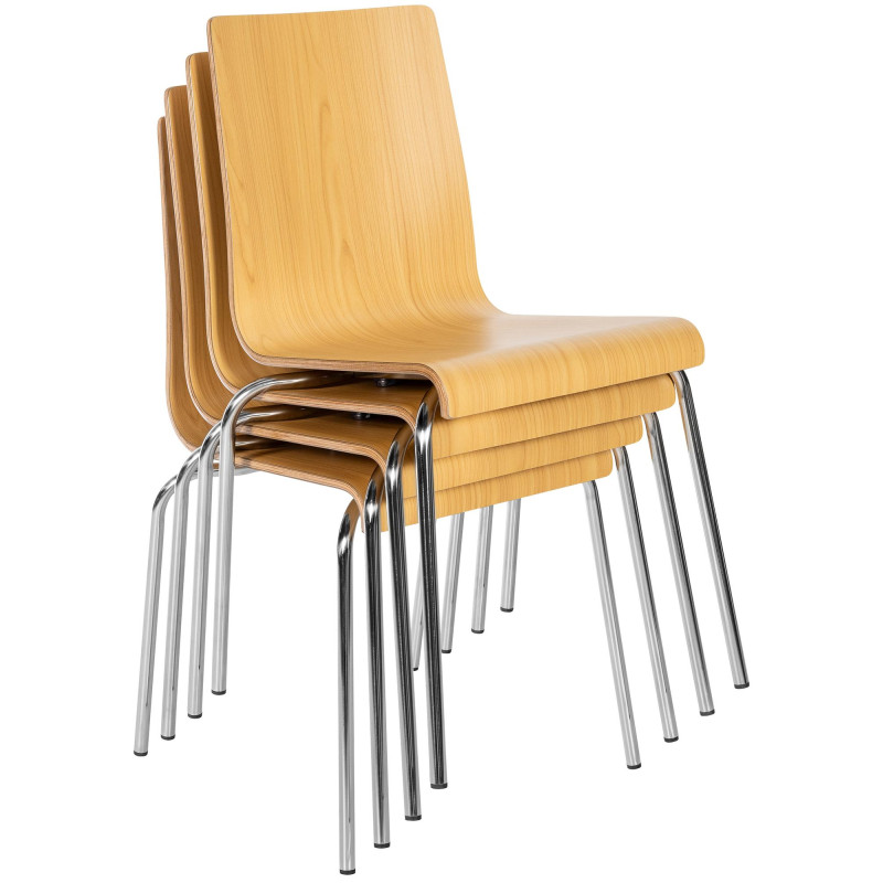 Ensemble de 4 chaises visiteurs Gahanna nature