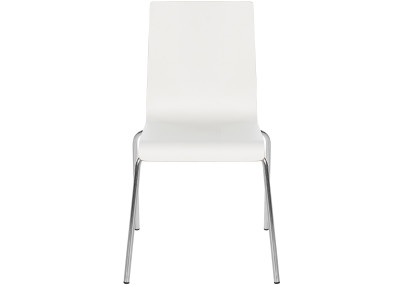 Ensemble de 4 chaises visiteurs Gahanna blanc
