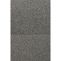 Ensemble de 2 chaises de salle à manger Merlinda en tissu Teddy gris