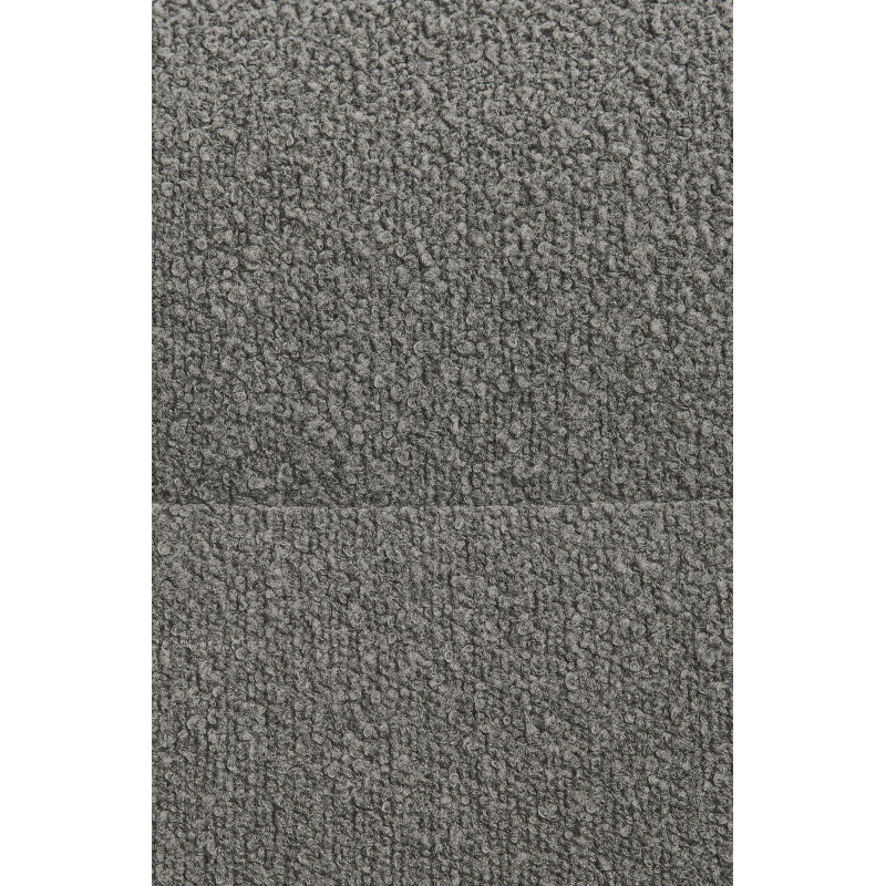Ensemble de 2 chaises de salle à manger Merlinda en tissu Teddy gris