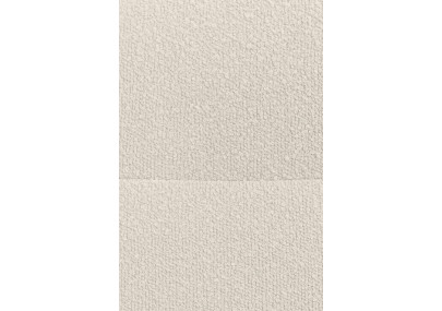 Ensemble de 2 chaises de salle à manger Merlinda en tissu Teddy crème