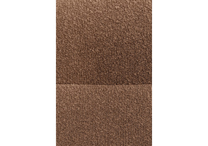 Ensemble de 2 chaises de salle à manger Merlinda en tissu Teddy brun