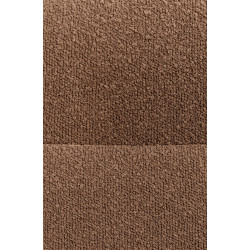 Ensemble de 2 chaises de salle à manger Merlinda en tissu Teddy brun