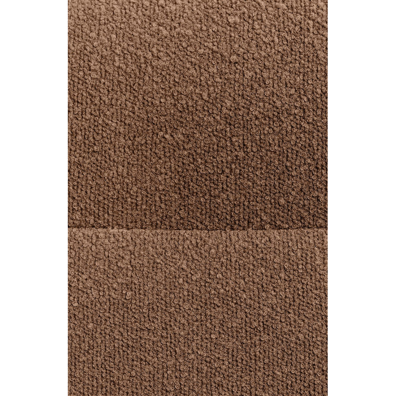 Ensemble de 2 chaises de salle à manger Merlinda en tissu Teddy brun