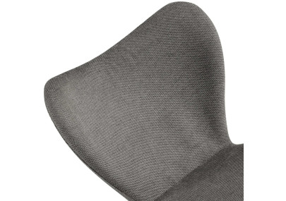 Ensemble de 2 chaises de salle à manger en tissu Maika gris