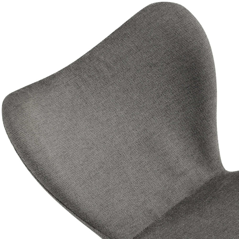 Ensemble de 2 chaises de salle à manger en tissu Maika gris