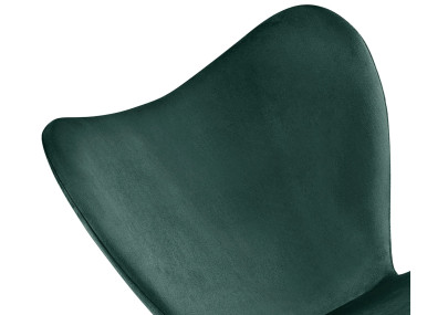 Ensemble de 2 chaises de salle à manger Maika en velours vert