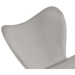 Ensemble de 2 chaises de salle à manger Maika en velours gris