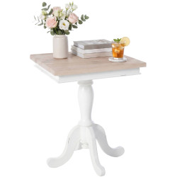 Table d'appoint Lorne 50 naturel/blanc