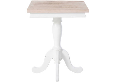 Table d'appoint Lorne 50 naturel/blanc