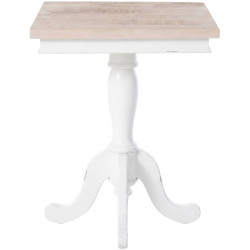 Table d'appoint Lorne 50 naturel/blanc
