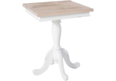 Table d'appoint Lorne 50 naturel/blanc