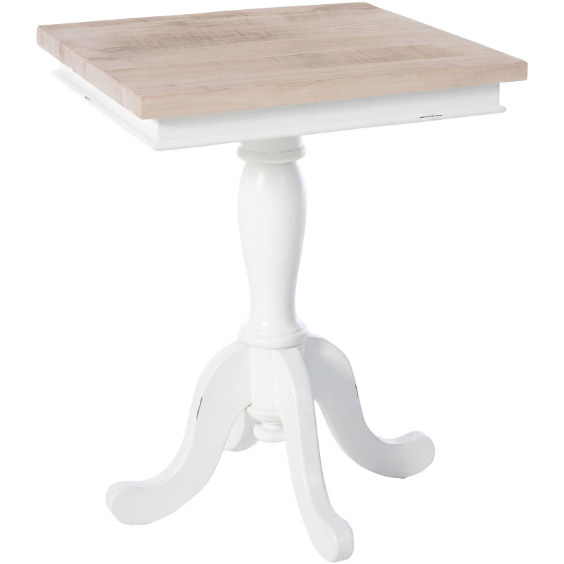 Table d'appoint Lorne 50 naturel/blanc