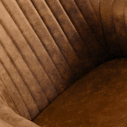 Ensemble de 2 chaises de salle à manger vintage Novanis marron clair