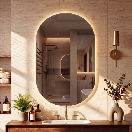 Miroir de salle de bain Barbora 50x80 cm