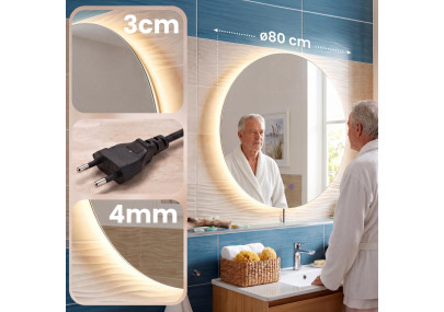 Espejo de baño Vendula 80 cm
