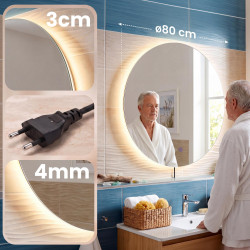 Espejo de baño Vendula 80 cm