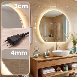 Specchio da bagno Baloni 60 cm