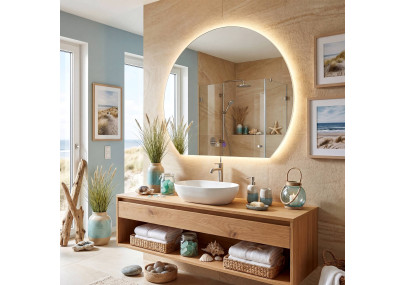 Miroir de salle de bain Baloni 80 cm