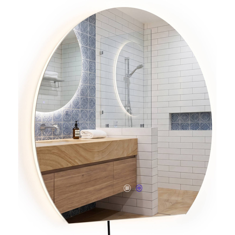 Miroir de salle de bain Baloni 80 cm