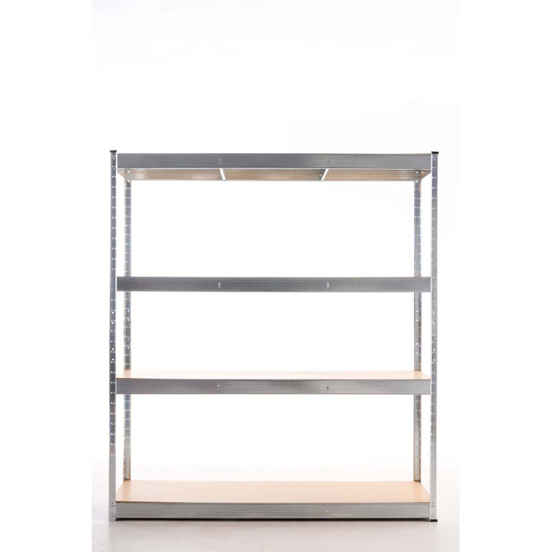 Scaffale portaoggetti 160x60x180 cm argento