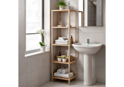 Étagère de salle de bain Zinnias L nature