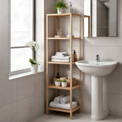 Étagère de salle de bain Zinnias L nature