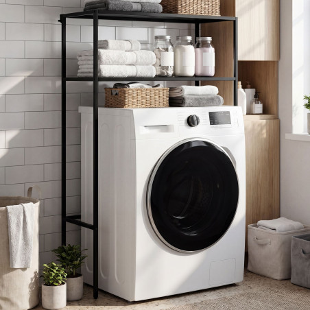 Étagère pour machine à laver Kendal noir