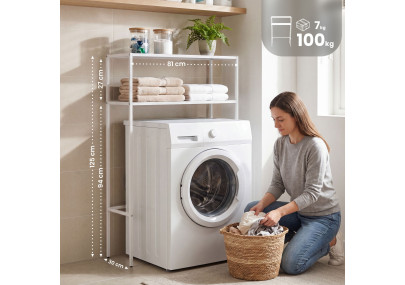 Étagère pour machine à laver Kendal blanc