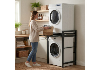 Étagère pour machine à laver Juri noir