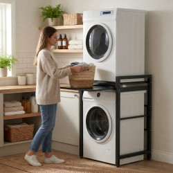 Étagère pour machine à laver Juri noir