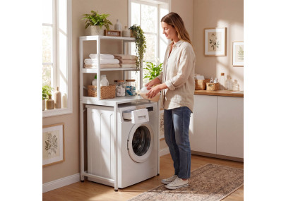 Étagère pour machine à laver Torbay blanc