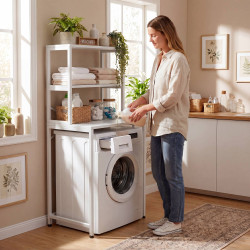 Étagère pour machine à laver Torbay blanc