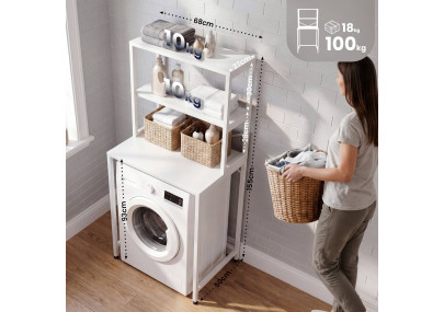 Étagère pour machine à laver Torbay blanc