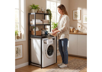 Étagère pour machine à laver Torbay noir