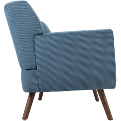 Canapé Kioni Cord, bleu