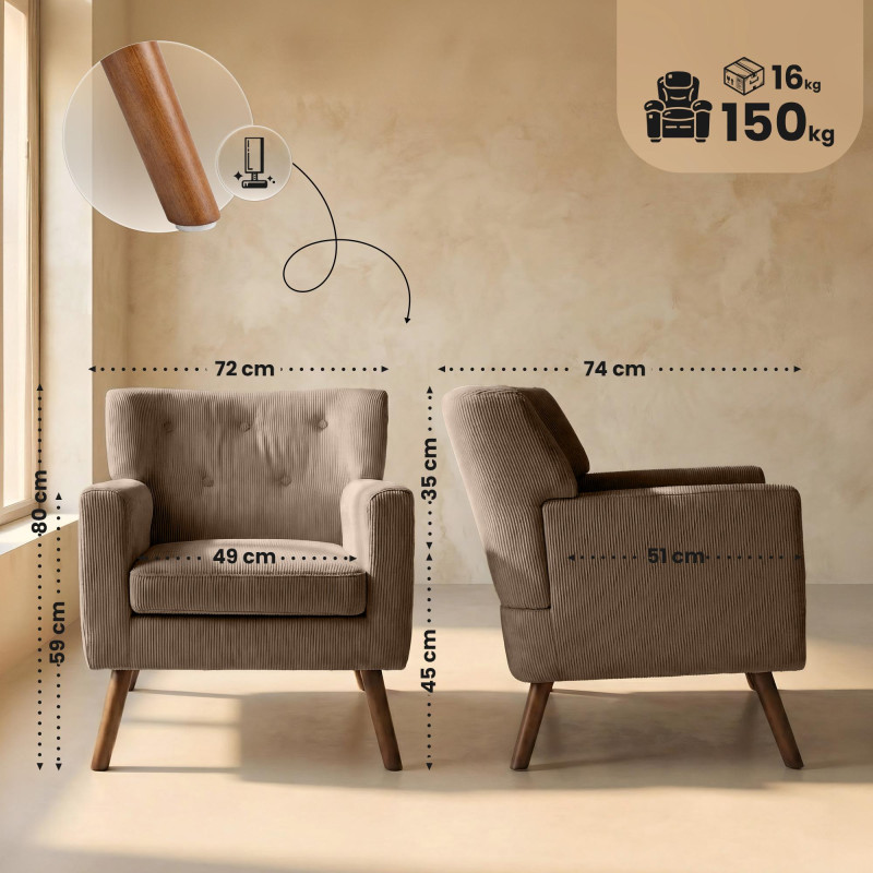 Sessel Kioni Cord