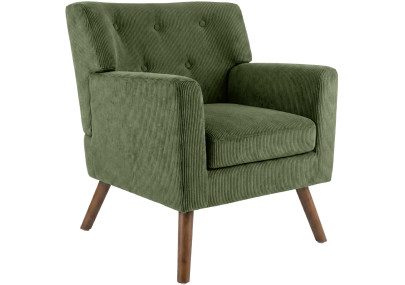 Fauteuil Kioni Cord, vert