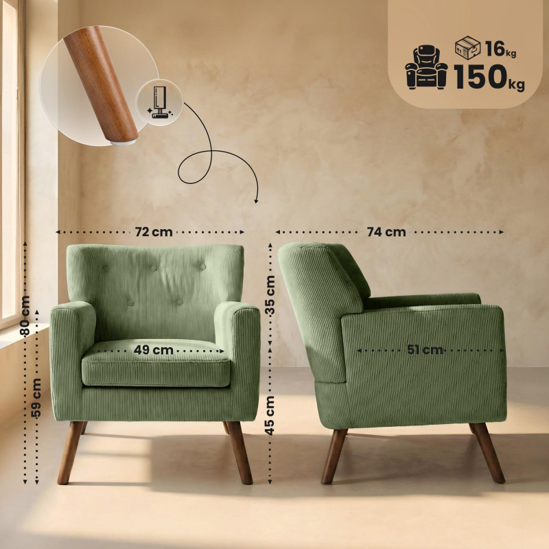 Sessel Kioni Cord