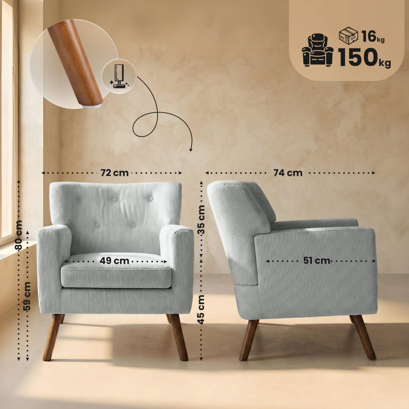 Sessel Kioni Cord